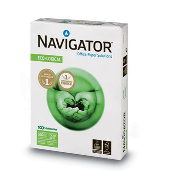 Navigator® Eco-logical Paper, 97 Bright, 18 Lb, 8.5 X 11, Bright White, 500 Sheets-ream, 10 Reams-carton freeshipping - TVN Wholesale